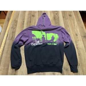 The Exorcist Hoodie, Men's Size Small, Purple White Green Black, Pullover